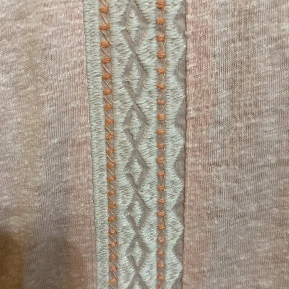 BEING DELETED Sundance Pink Embroidered Beaded Long Sleeve Bohemian Lace Blouse - Picture 6 of 6